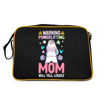 Powerlifting Mom Crier fort Powerlifter - Sac Retro - noir/or - Dos