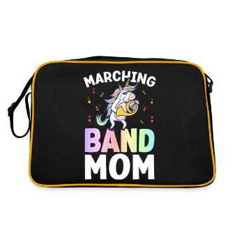 Marching Band Mom Saxophone Mom Design for - Retro Bag - black/gold - Back