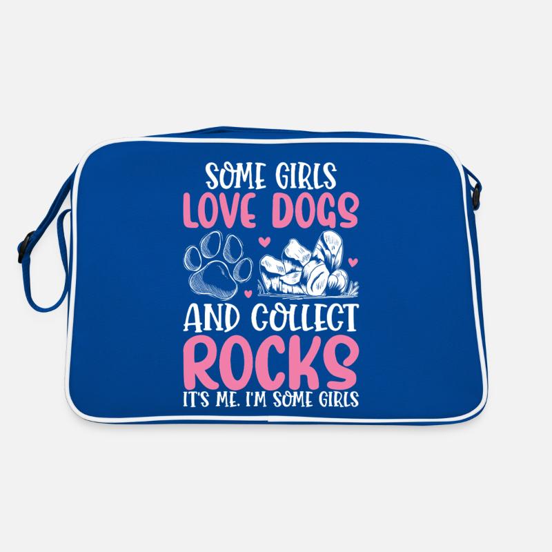 Certaines filles aiment les chiens et collectionnent les roches Sac Retro