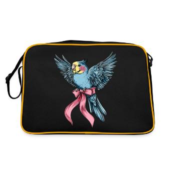 Coquette Bow Perruche Perruche Perroquet - Sac Retro - noir/or - Dos