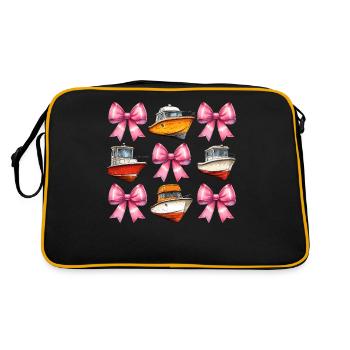 Coquette Bow Boating Capitaine Boater Ribbon - Sac Retro - noir/or - Dos
