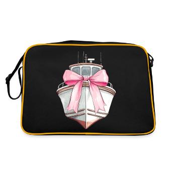 Coquette Bow Boating Capitaine Boater Ribbon - Sac Retro - noir/or - Dos