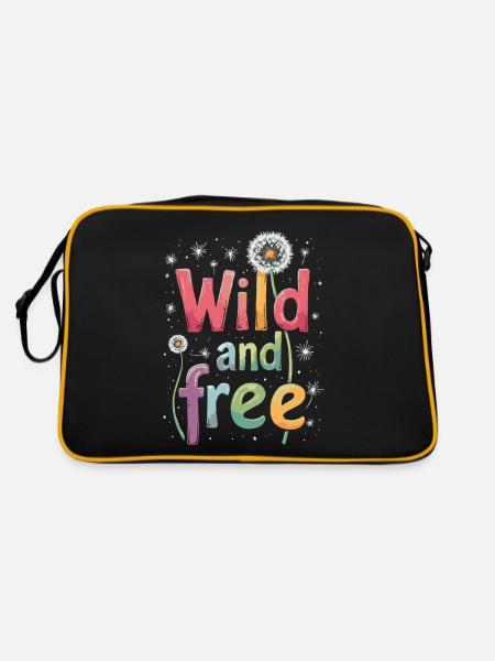 Dandelion Dandelion Lover Floral Floral - Sac Retro - noir/or - Dos