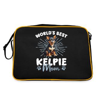 Chien Kelpie australien La meilleure maman Kelpie du monde - Sac Retro - noir/or - Dos