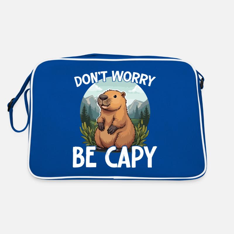 Mach Dir Keine Sorgen, Sei Capy Funny Capybara Retro Tasche