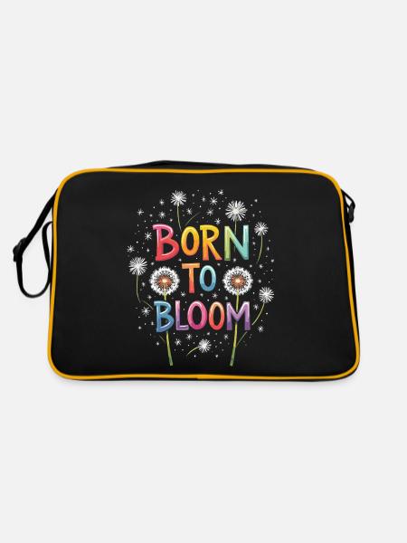Dandelion Dandelion Lover Floral Floral - Sac Retro - noir/or - Dos