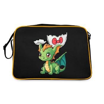 Bébé Dragon Dragon Oeuf Coquille Éclosion Enfant - Sac Retro - noir/or - Dos