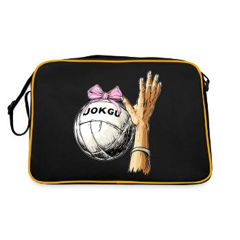 Coquettish Bow Jokgu Mother's Day Pink Bow - Retro Bag - black/gold - Back