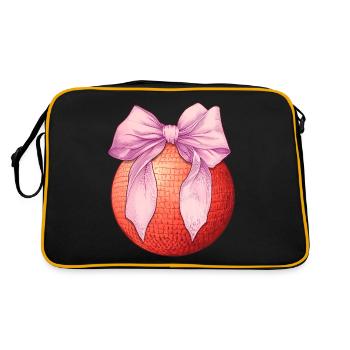 Coquette Bow Kickball Mother's Day Band Mom Pink - Retro Bag - black/gold - Back