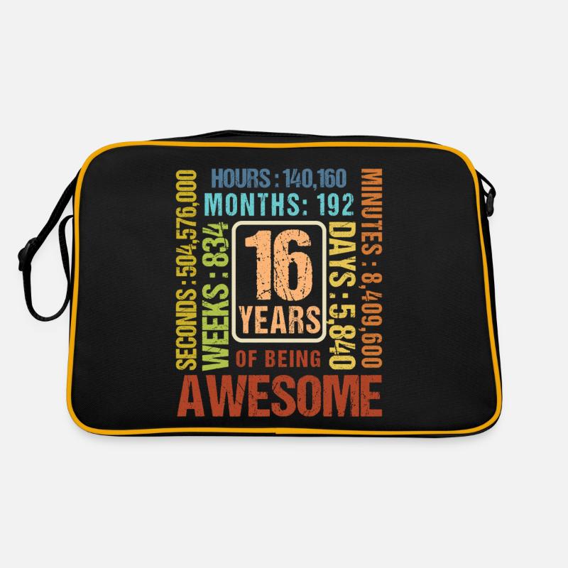 16 years old! Birthday Gift 16th Birthday Retro Bag