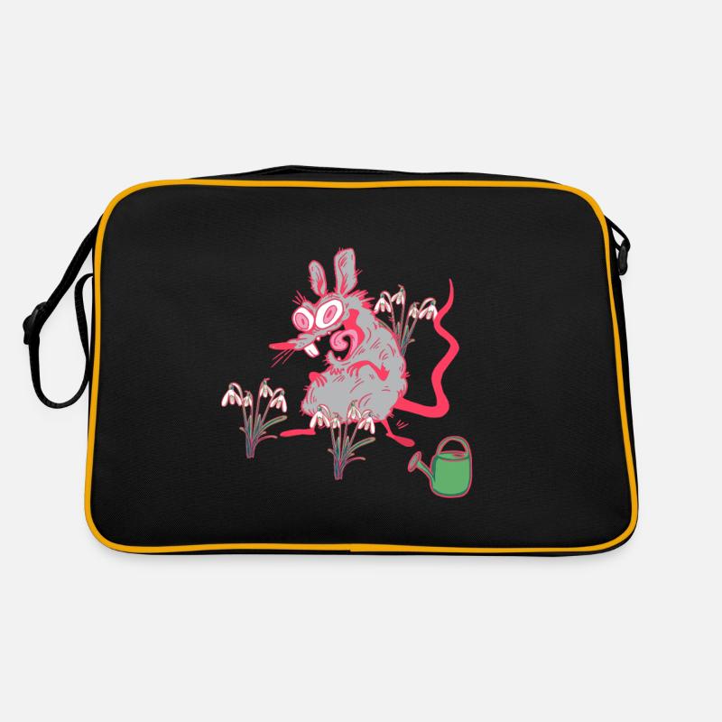 Garden Rat Snowdrop Spring Gardener Retro Bag
