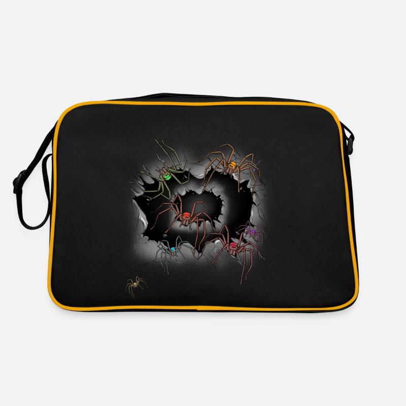 Araignées d’Halloween Araignées Araignées Phobie Sac Retro