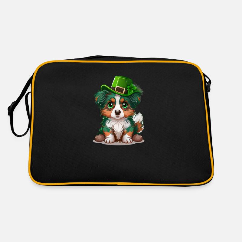 Chapeau de lutin chien australien de la Saint-Patrick Sac Retro