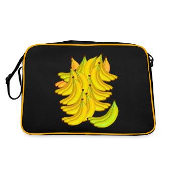 Banane Banane Fruit Fruit Exotique - Sac Retro - noir/or - Dos