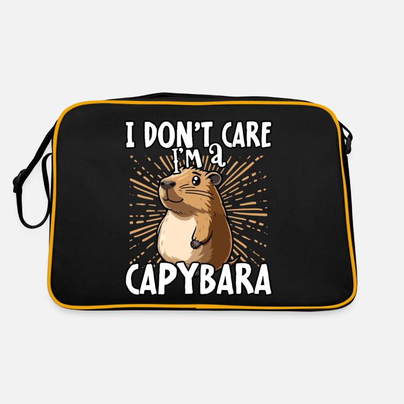 I don't care I'm a capybara - sweet capybara Retro Bag