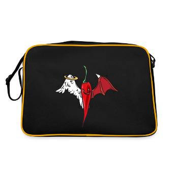 Chilly heavenly hot pepperonie - Retro Bag - black/gold - Back