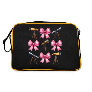 Coquette Bow Télescope Astronomie Système Solaire - Sac Retro - noir/or - Dos