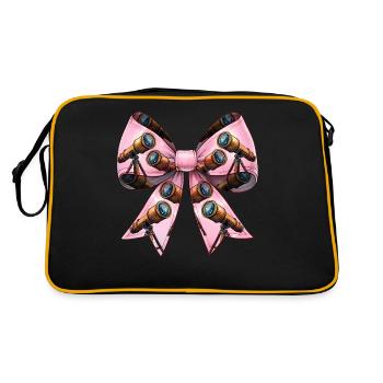 Coquette Bow Télescope Astronomie Système Solaire - Sac Retro - noir/or - Dos