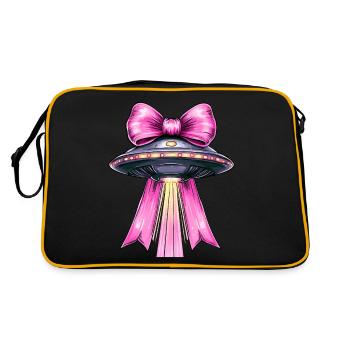 Coquette Bow UFO Alien Mothers Day Band Mom Girl - Retro Bag - black/gold - Back