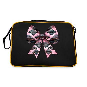 Coquette Bow Ufo Alien Mother's Day Band Mom Girl - Retro Bag - black/gold - Back