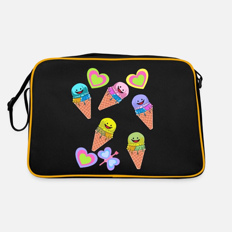 Retro Eis Eiskreme Eiswaffel Kinder Kind Baby Retro Tasche