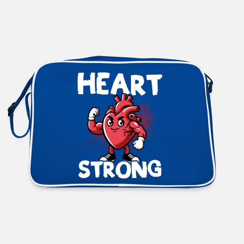 Liebe Dein Herz Red Ribbon Bewusstsein Retro Tasche