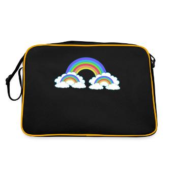 Rainbow Colorful Colorful Heavenly Kids - Retro Bag - black/gold - Back