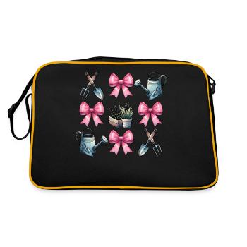 Coquette Bow Gardening Gardener Tools - Retro Bag - black/gold - Back