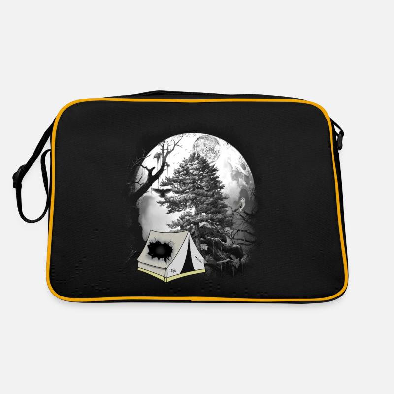 Tent Camping Forest Forest Creatures Camping Camping Retro Bag