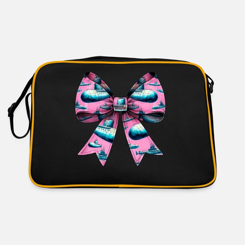 Coquette Bow Submarine Muttertag Muster Rosa Retro Tasche