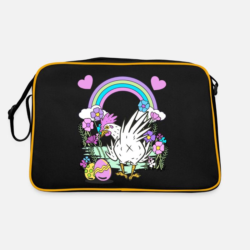 Easter Easter Eggs Chicken Chickens Kids Easter Child Retro Bag