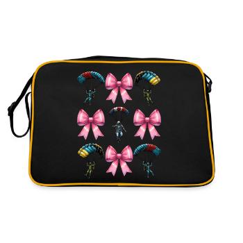 Coquette Bow Parachutisme - Sac Retro - noir/or - Dos