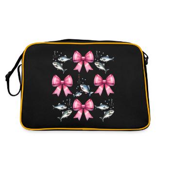 Coquette Bow Hameçon Pink Bow - Sac Retro - noir/or - Dos