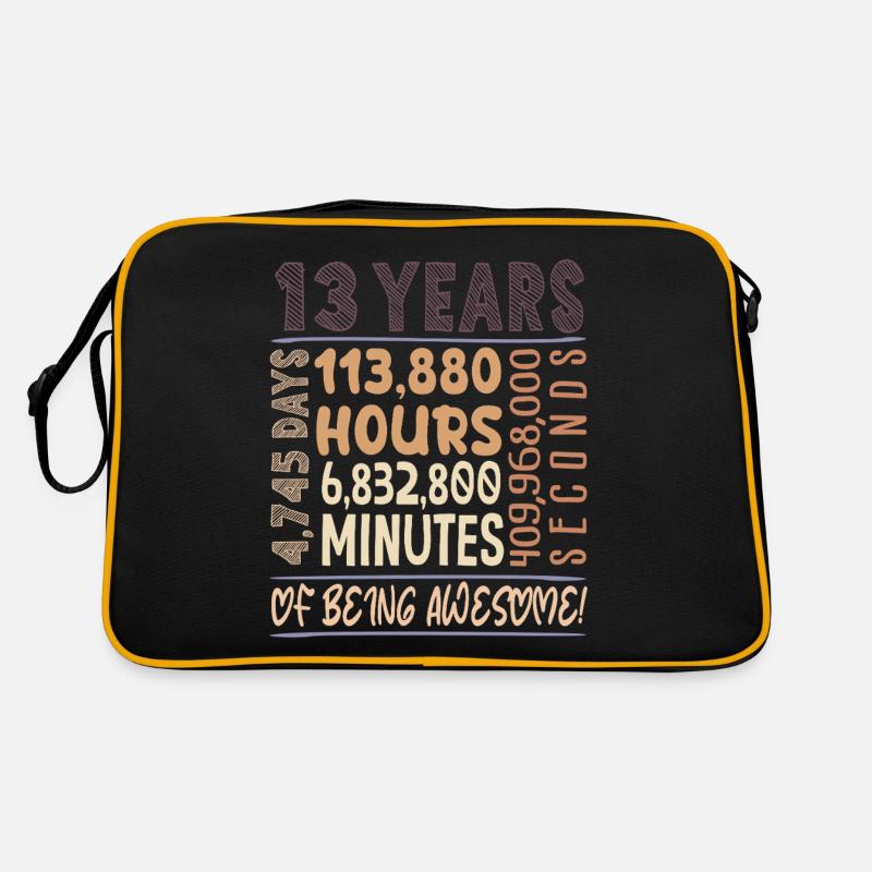13 years old! Birthday Gift 13th Birthday Retro Bag