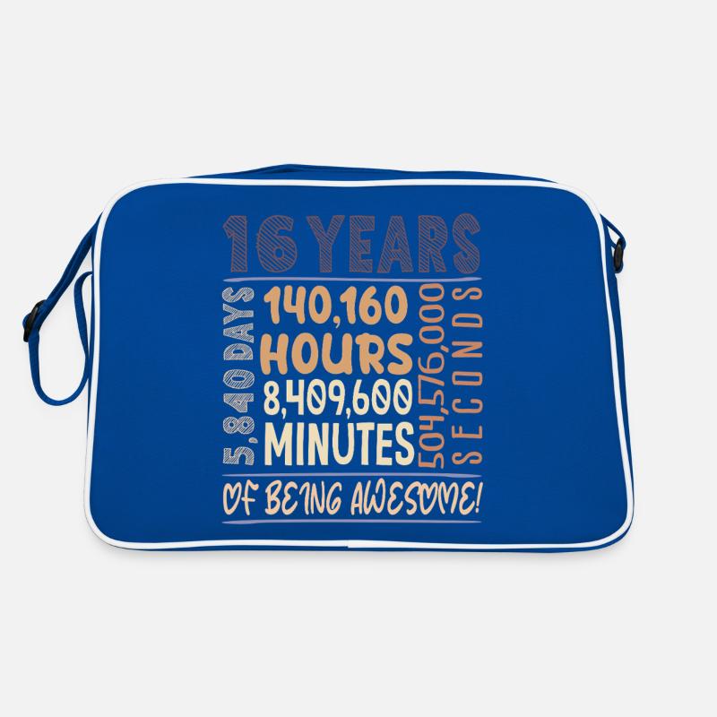16 years old! Birthday Gift 16th Birthday Retro Bag