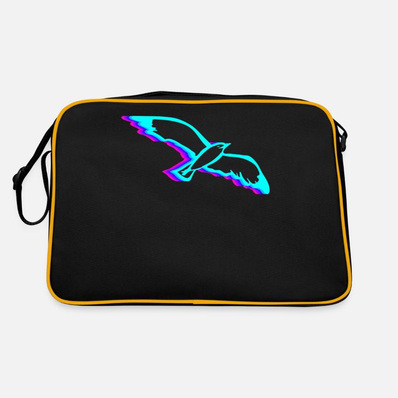 Retro Seemöwe Seemöwe Seevogel Vaporwave Retro Tasche