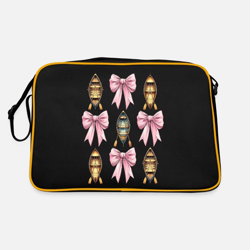 Coquette Bow Rowing Rowing Boat Paddle Pink Retro Bag