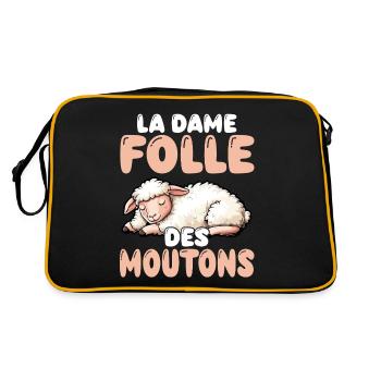 La Madière du Mouton Passion élevage - Sac Retro - noir/or - Dos