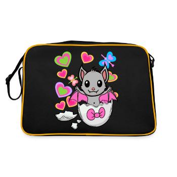 Chauve-souris Chauves-souris Enfant Enfants Bébé Oeuf Naissance - Sac Retro - noir/or - Dos