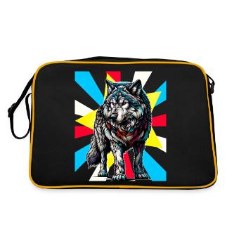 Loups Loups Tattoo - Sac Retro - noir/or - Dos