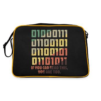 IT Geek, PC Accessories Storage Devices Evolution - Retro Bag - black/gold - Back