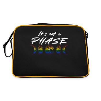 Nice "Against Racism" - Retro Bag - black/gold - Back