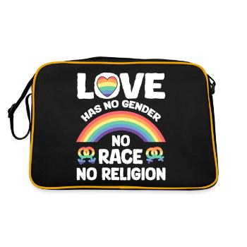 LGBTQIA+ Lesbians, Gays, Equality - Retro Bag - black/gold - Back