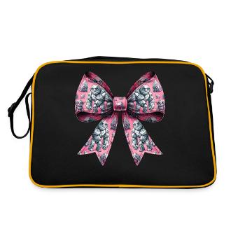 Coquette arc golem motif juif folklore juif - Sac Retro - noir/or - Dos