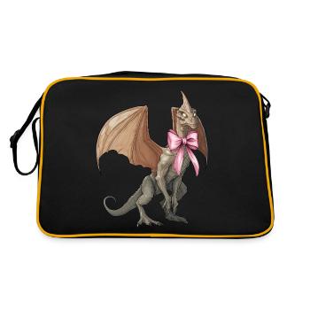 Coquettish Bow Van Meter Visitor Cryptid - Retro Bag - black/gold - Back