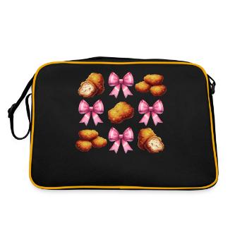 Coquette Bow Poulet Nugget Nugget Nug Girl Maman - Sac Retro - noir/or - Dos