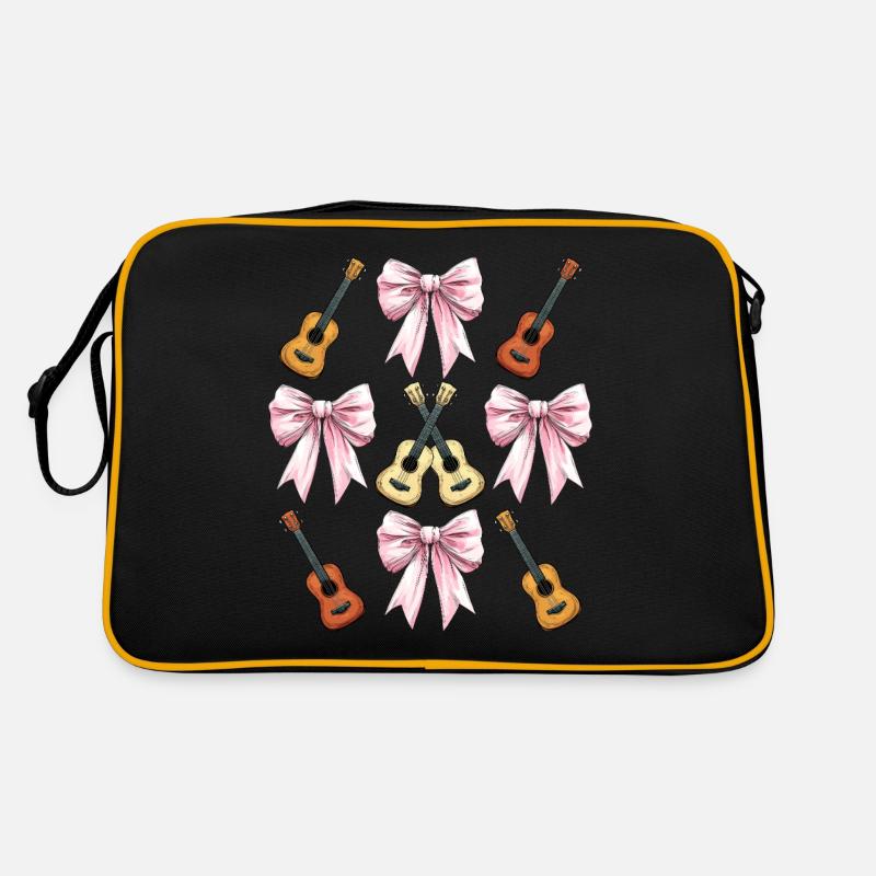 Coquette Bogen Ukulele Gitarre Uke Mädchen Mama Retro Tasche