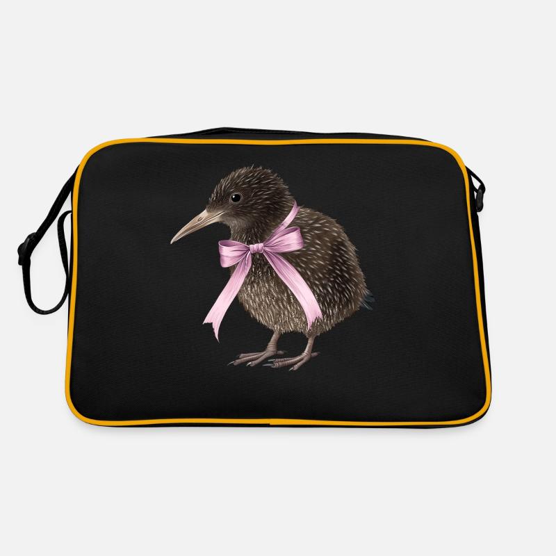 Coquette Bogen Kiwi Vogel Mama Muttertag rosa Retro Tasche