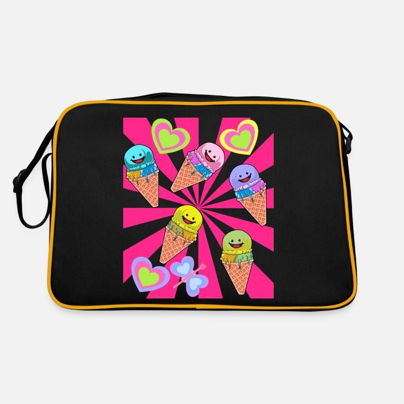 Eis Eiskrem Eiscrem Retro 80er 90er Sommer Retro Tasche