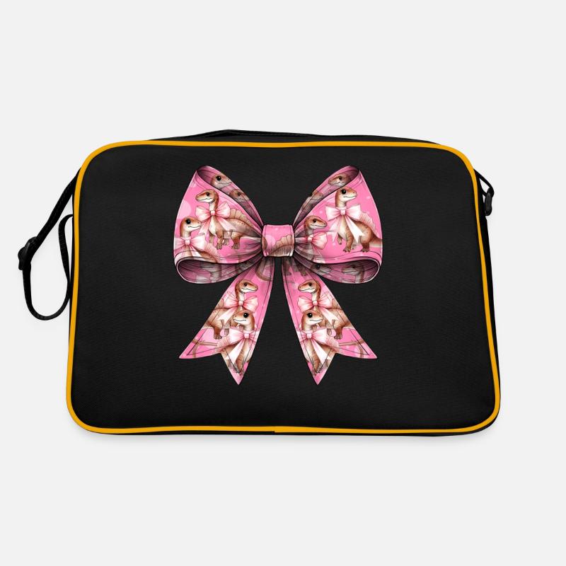 Coquette Bogen Spinosaurus Dinosaurier Muster Retro Tasche